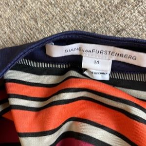 DVF wrap dress size 14. Gorgeous stripes. Full wrap.